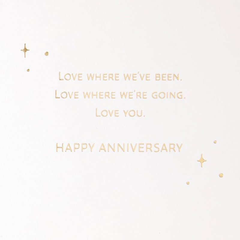Hallmark Signature Wood Anniversary Card - Mountain Scene Design - Image 3