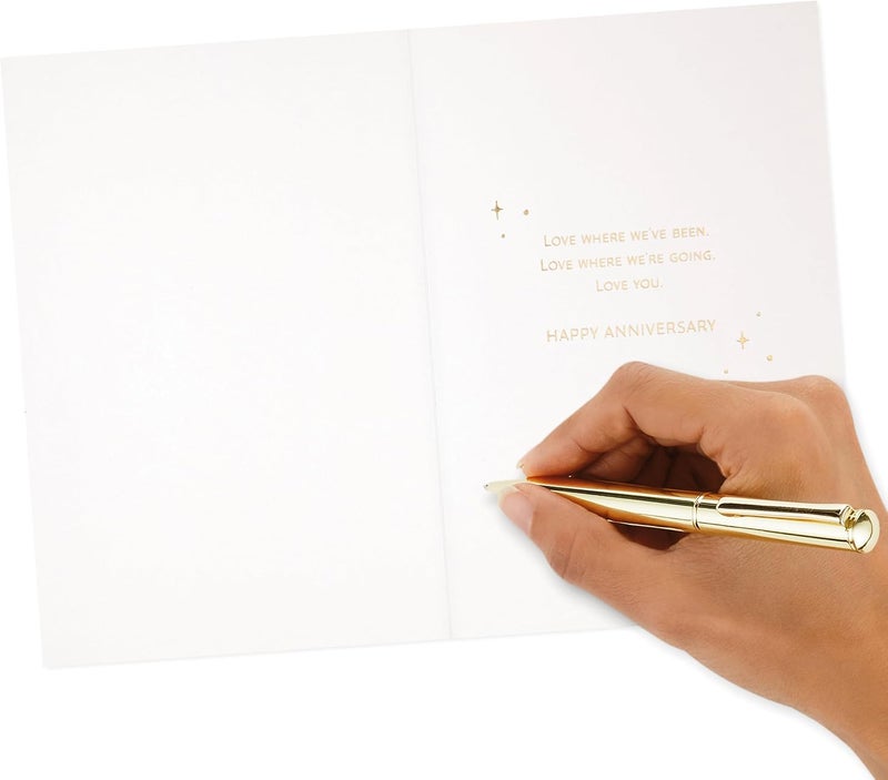 Hallmark Signature Wood Anniversary Card - Mountain Scene Design - Image 5