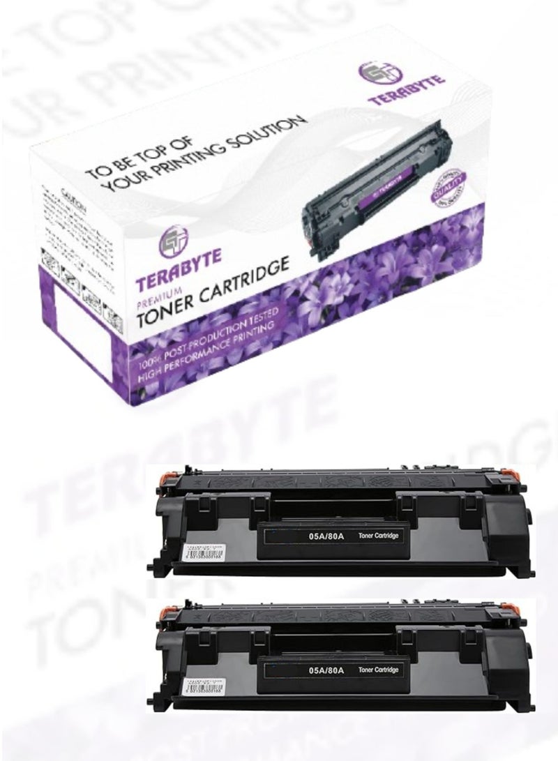 Terabyte خرطوشة حبر CE505A /CF280A/05A / 80A للاستخدام في طابعات Laserjet Pro 400 M401a M401d M401n P2030 2035 P2050 - Image 1