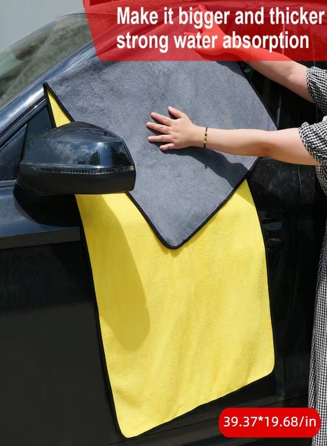 Hirospace Size Microfiber Car Cleaning Towel Cloth Multifunctional Wash Washing Drying Cloths 50 x 100 CM - Image 2