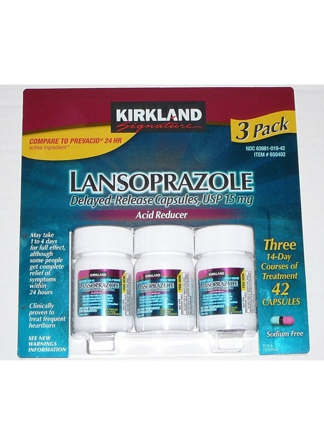 Kirkland Kirkland Signature Lansoprazole 15 mg. Acid Reducer, 42 Capsules 
