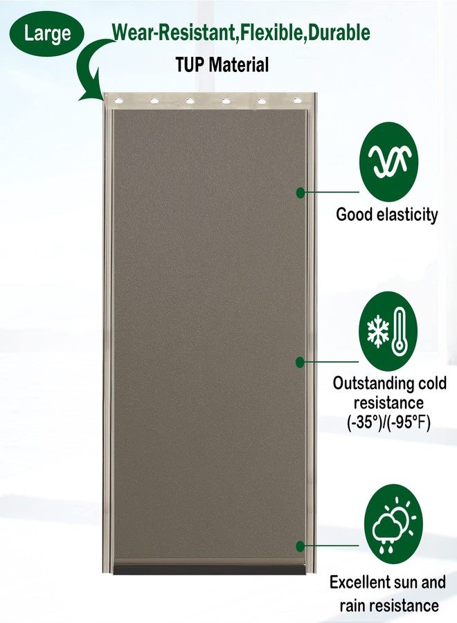 Wordcam Large Dog Door Replacement Flap, Compatible with PetSafe Freedom Pet Doors PAC11-11039, Measures 16 7/8” x 10 1/8”, Doggie Door Flap Made from Durable Flexible TPU Materials - Image 2