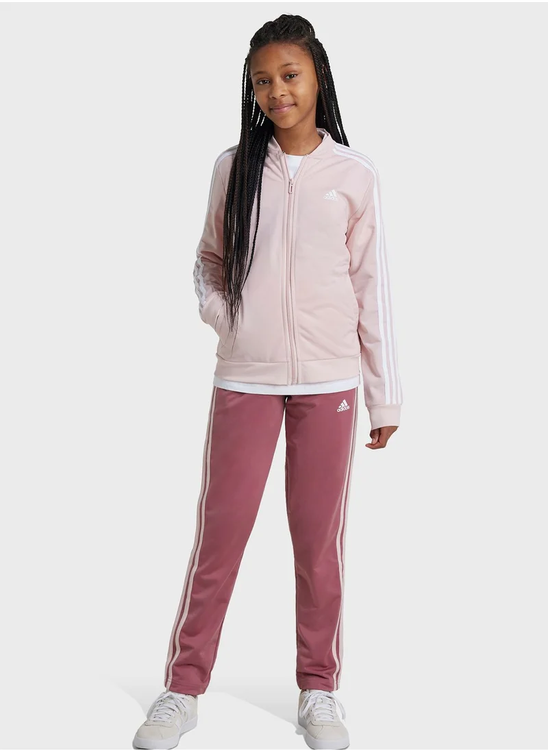 Adidas Youth 3 Stripes Tracksuit