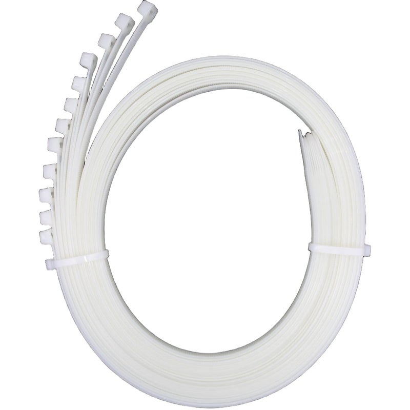 SCHOFIC Cable Zip Ties Heavy Duty 370 MM [Size 14.5 INCH], Ultra Strong Plastic [Polyamide] Wire Ties with 89 Pounds Tensile Strength, Nylon Tie Wraps with 7.6 MM Width (1000, WHITE) - Image 1