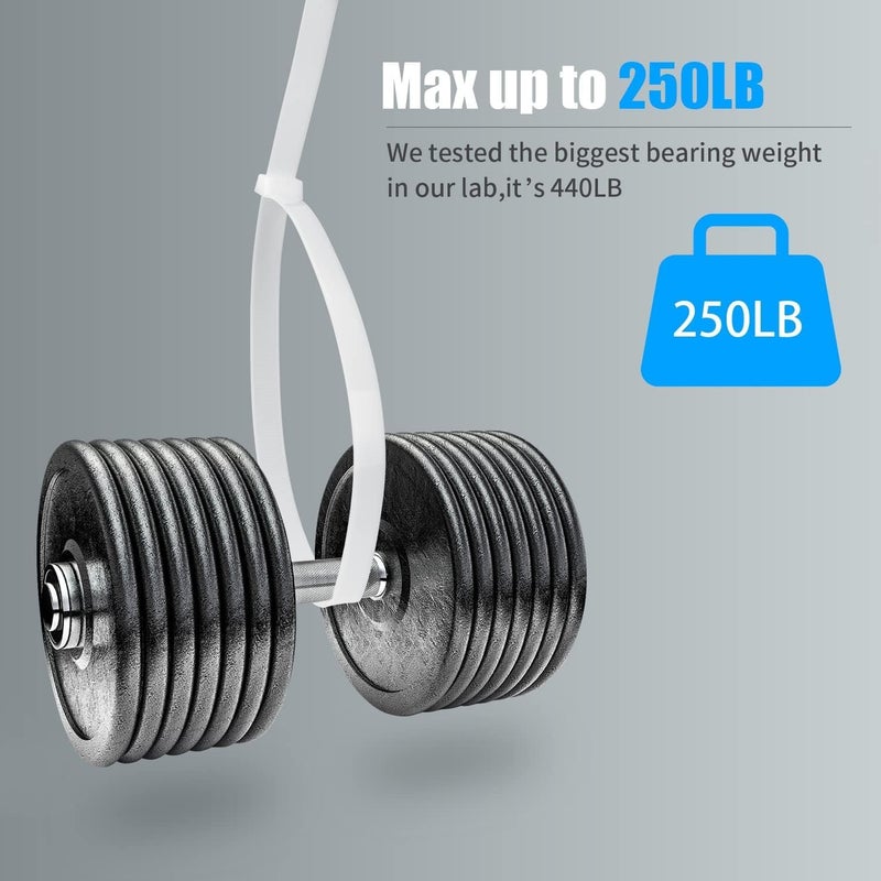 SCHOFIC Cable Zip Ties Heavy Duty 370 MM [Size 14.5 INCH], Ultra Strong Plastic [Polyamide] Wire Ties with 89 Pounds Tensile Strength, Nylon Tie Wraps with 7.6 MM Width (1000, WHITE) - Image 5
