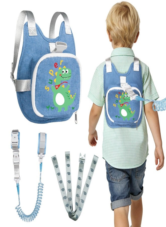 bearcouple Toddler Harness Backpack Leash with Wrist Link | Cute Dinosaur Anti-Lost Walking Strap for Kids | Foldable & Adjustable Child Safety Belt for Boys & Girls - Image 1