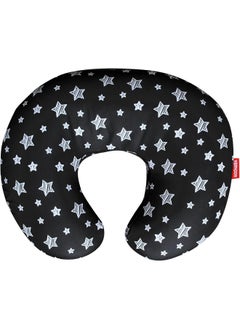 Moonsea Moonsea Nursing Pillow Cover Black with Star Print for Baby Boys, Snug Fits Boppy Nursing Pillows, Soft Breastfeeding Nursing Pillow Slipcovers, for Breastfeeding Moms  - Image 1