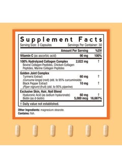 Doctor's Recipes Doctor's Recipes Multi Collagen Peptides with Golden Turmeric, Vitamin C, Biotin, Hyaluronic Acid & Black Pepper, Collagen Supplements for Skin, Hair, Nail & Joint, Collagen for Women and Men, 90 Caps  - Image 2