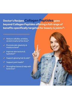 Doctor's Recipes Doctor's Recipes Multi Collagen Peptides with Golden Turmeric, Vitamin C, Biotin, Hyaluronic Acid & Black Pepper, Collagen Supplements for Skin, Hair, Nail & Joint, Collagen for Women and Men, 90 Caps  - Image 3