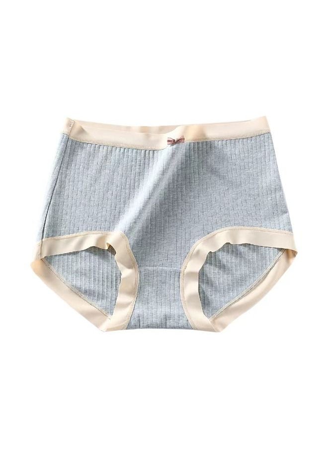 Zeemey - Zeemey 4-Piece Cotton Bikini Breathable Panties Low Waist Fashionable Ladies Charming Thick Bottom - Image 1