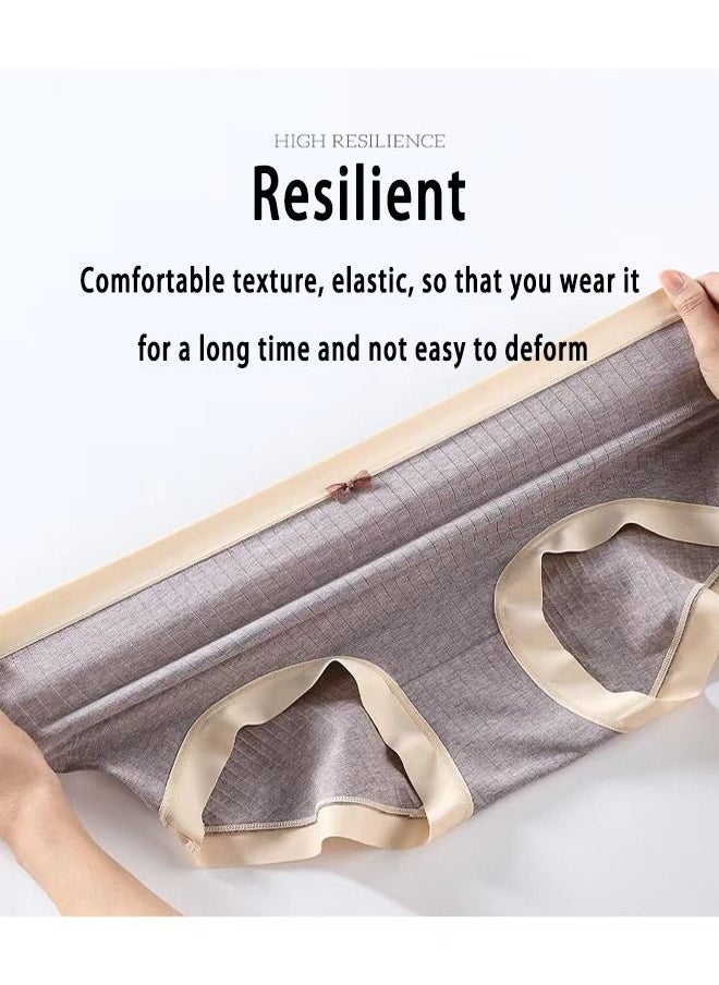 Zeemey - Zeemey 4-Piece Cotton Bikini Breathable Panties Low Waist Fashionable Ladies Charming Thick Bottom - Image 1