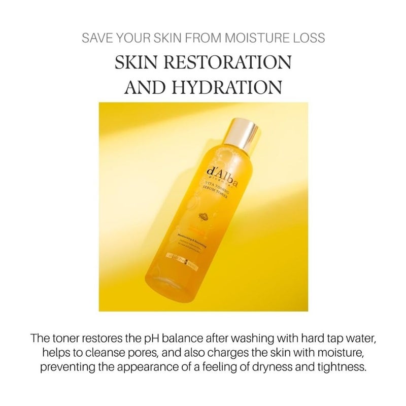 d'Alba Vita Toning Serum Toner 180ml - Image 5