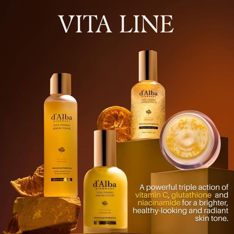 d'Alba Vita Toning Serum Toner 180ml - Image 2