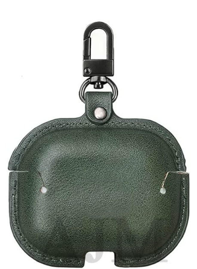 Leather Compatible with Anker Soundcore R50i NC/Anker P30i Case Cover, Leather Shockproof Protective Case Wireless Earbuds with Carabiner - Image 2