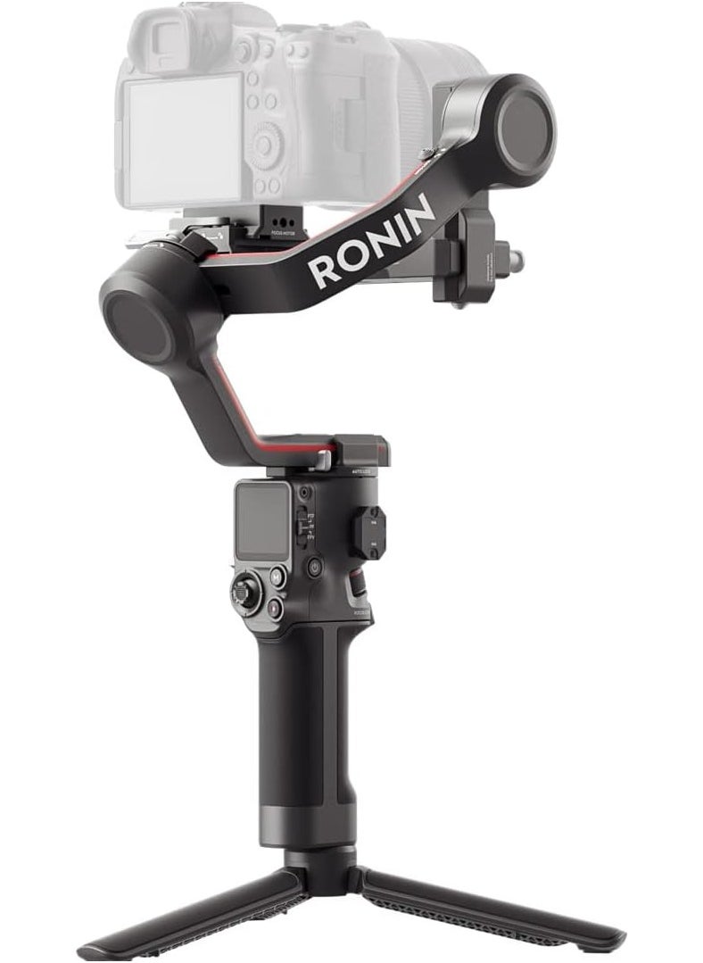 dji - DJI RS 3 - 3-Axis Gimbal Stabilizer for DSLR and Mirrorless Camera, Automated Axis Locks, 1.8" OLED Touchscreen, 3rd-Gen Stabilization Algorithm, black, UAE Version with Official Warranty Support - Image 1