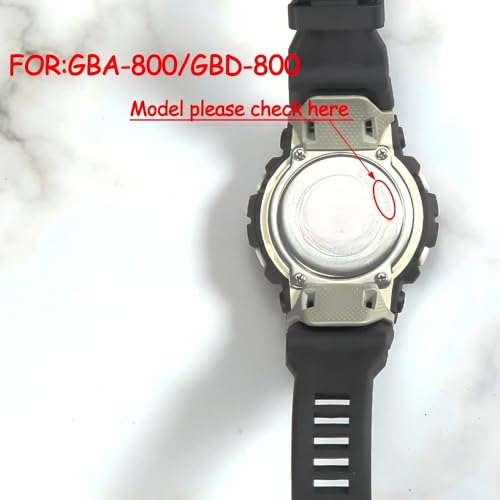 MCXGL Resin Strap Compatible with Casio GSquad GBD800 GBD800UC GBA800 Black Watch Band Replacement Wristband Black - Image 3