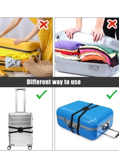 Luggage Straps Bag Bungees Luggage Straps Suitcase Adjustable Belt Bag Bungees for Add a Bag Easy to Travel Suitcase Elastic Strap Belt with Buckles for Men Women Travel Carry Accessories 2 Pieces - pzsku/ZBD0F99A3EE21D89EA5A0Z/45/_/1698744067/2fb54c9f-6c35-4346-a78f-817f217e8c06