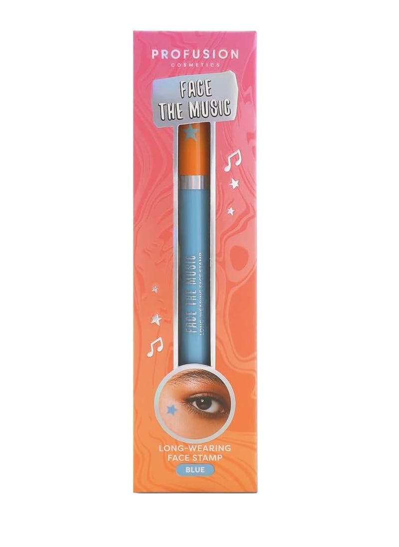 Profusion Cosmetics Its a Vibe The Music Face Stamp Long wearing and quick dry formula Colored stamp in Star Heart and Music Note Styles for Attractive Looks  - Image 4