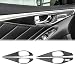 Fancemot 4PCS Real Carbon Fiber Door Handle Panel Trim Compatible with 20142024 Infiniti Q50 Interior Decor Sticker Accessories - Image 2