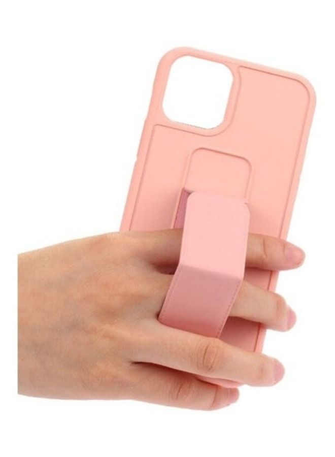 ACLIX iPhone 14 ProMax Case with Hand Grip Foldable Magnetic Kickstand Wrist Strap Finger Grip Cover 6.7 inch Pink - Image 3