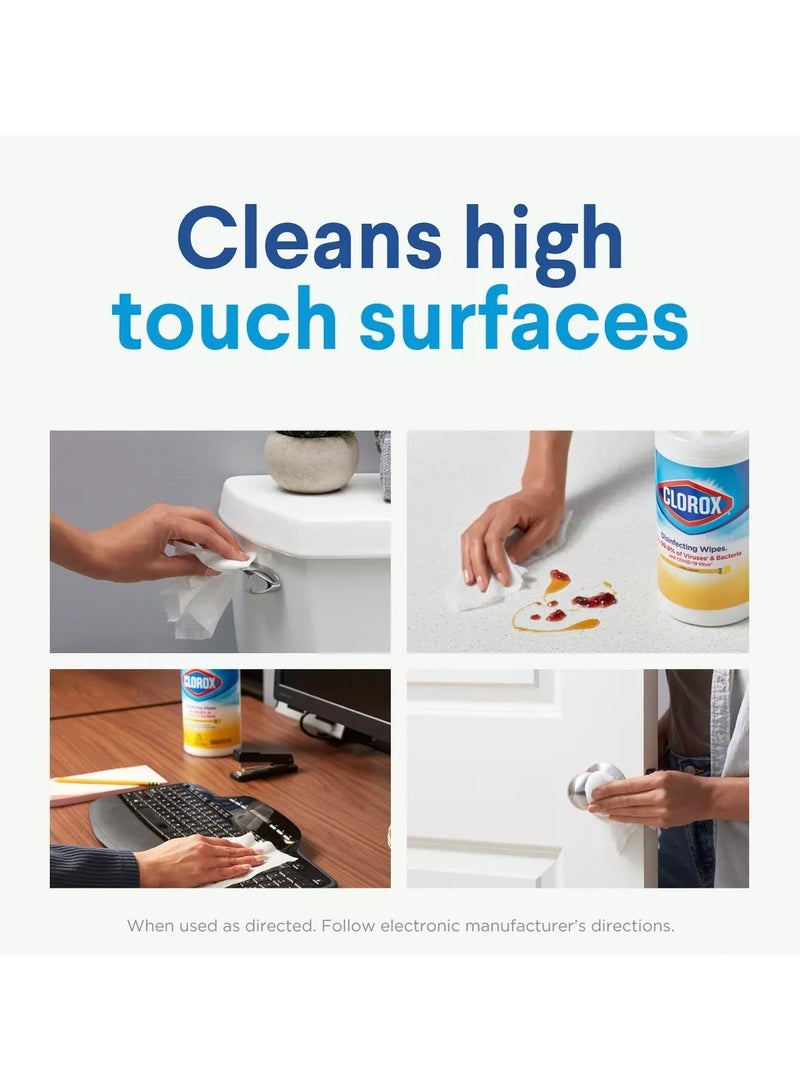 كلوركس مناديل مطهرة رائحة اليمون 35 منديل مبلل 219 جرام - Image 3