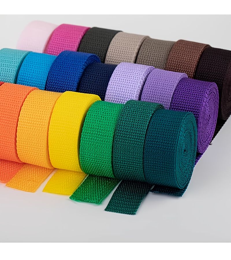 Navy Blue Polyester Webbing 20 Yards x 0.984 Inches for DIY Bag Straps and Accessories - Image 3