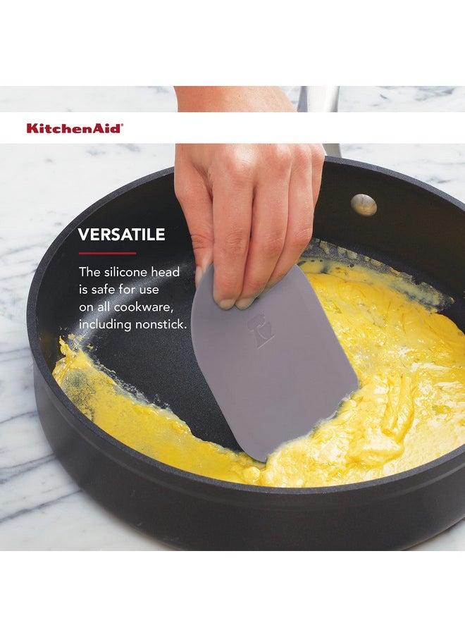 KitchenAid KitchenAid Gourmet Bowl Scraper, Set of 2, Aqua Sky and Storm Grey  - Image 3