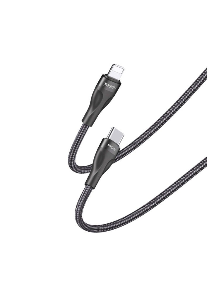 Yesido CA82 12W 30CM PD Type-c To For Lighting Data Cable | Type-C Short Data Cable  - Image 1