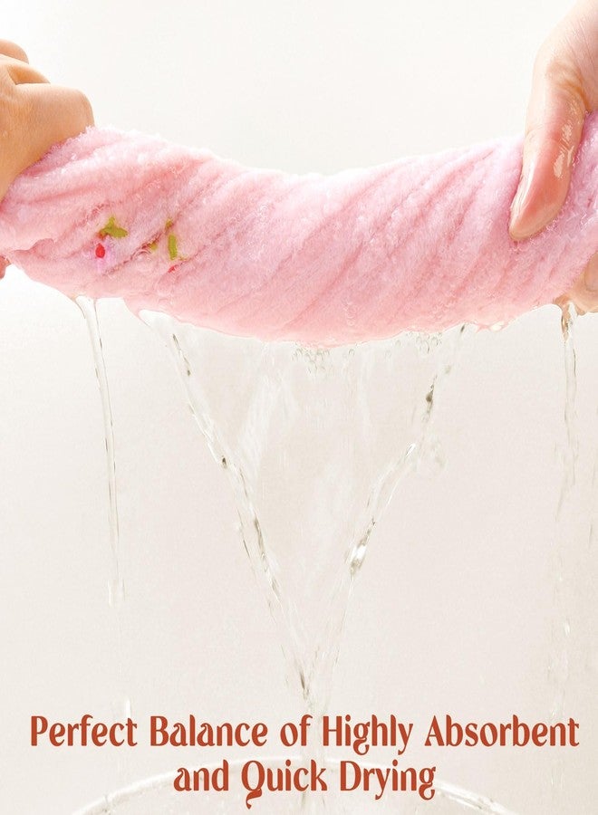 Jacquotha Pink Hand Towels for Bathroom - Soft Cotton, 13x29 Inches, Embroidered Flowers, 2 Pack Decorative Towels Farmhouse Vintage Decor for Mom - Image 4