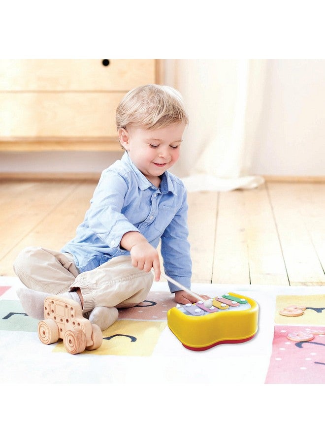 Skoodle 2-in-1 Xylophone Musical Piano for Kids, Interactive Preschool Learning Instrument & Toy with 8 Keys, 2 Mallets- Ideal for Baby, Boys and Girls & Gifting (Age 3+), Yellow - Image 3