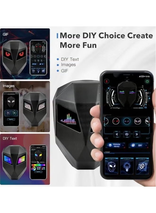 TIGER LED Motorcycle Backpack Waterproof Hard Shell Laptop Bag for Men with DIY Programmable Full Color Screen - Image 2