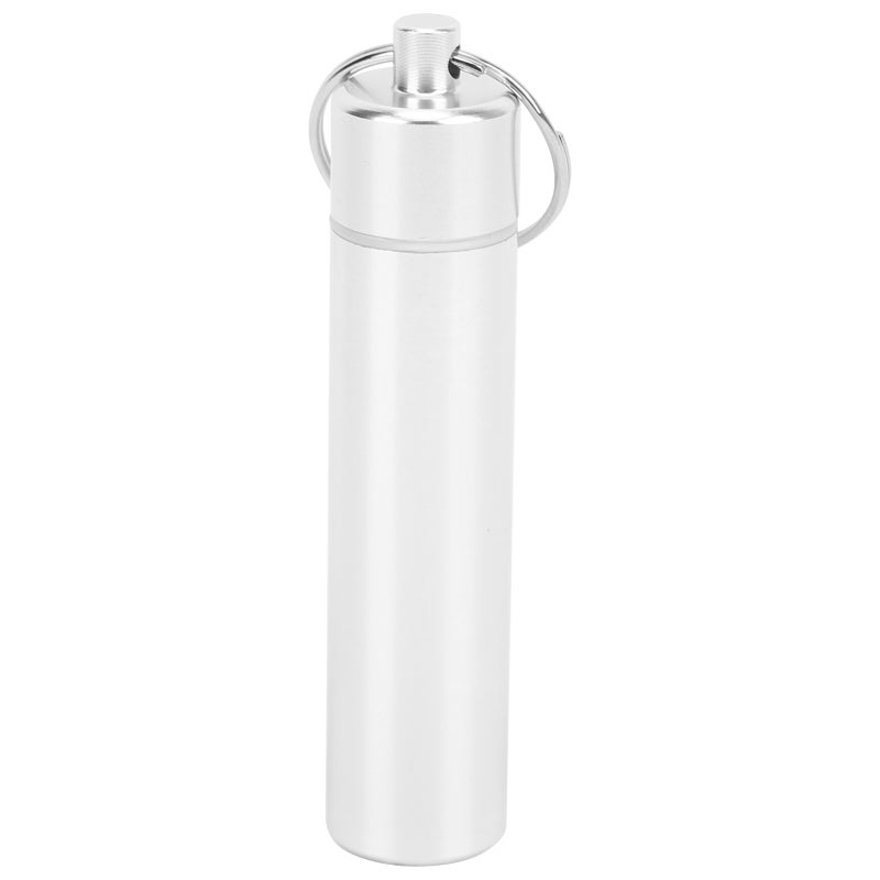 Mini Pill Box: Aluminum Alloy Pill Holder With Silicone Sealing Ring - Waterproof & Corrosion-Resistant Portable Pill Organizer for Outdoor Travel Daily Carry - Image 1