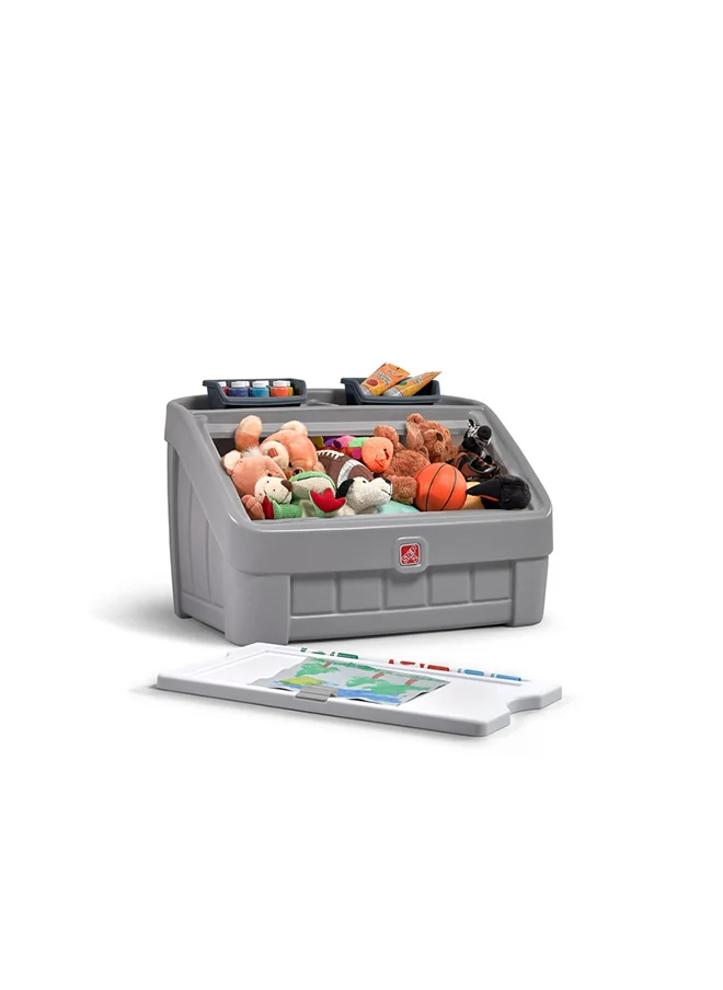ستيب2 2in1 Toy Box & Art Lid