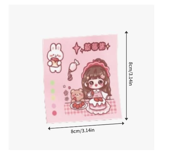 Gladnes Sweet Party Kawaii Sticker 100 Sheets of Cute Washi Stickers for Scrapbooking Gift Wrapping DIY Crafts Party Decorations Mobile Covers Laptop Journal Gift Set - Image 3
