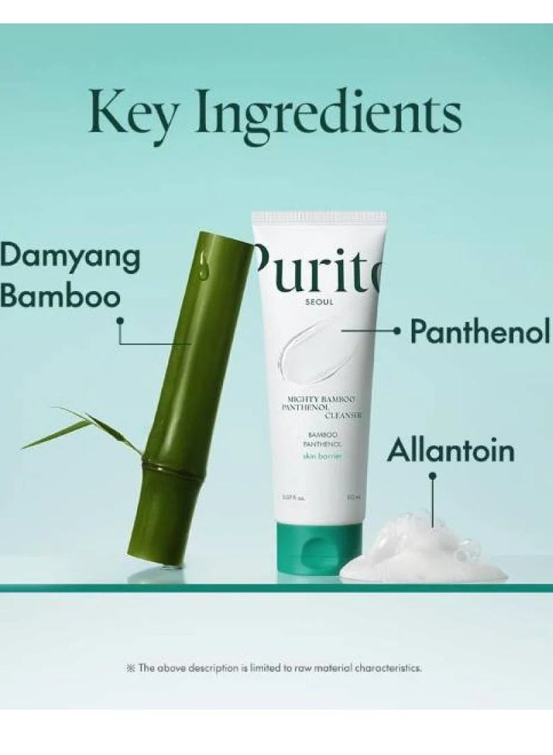 PURITO Purito Seoul Mighty Bamboo Panthenol Skin Barrier Moisturizing Facial Cleanser - 150ml  - Image 2