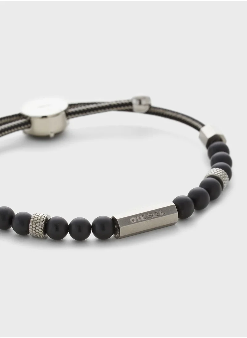 DIESEL Beaded Adjustable Bracelet