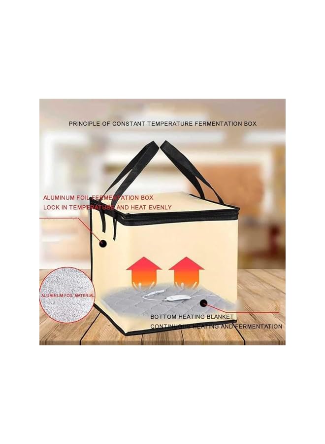S-TOP Dough Proofer(20L 30L 35L 50L), Proofing Box, With Heater + Handle,3 Gear Adjustment, Reusable, Low-Temperature Heating For Making Bread, Yogurt, Natto,20L - Image 3