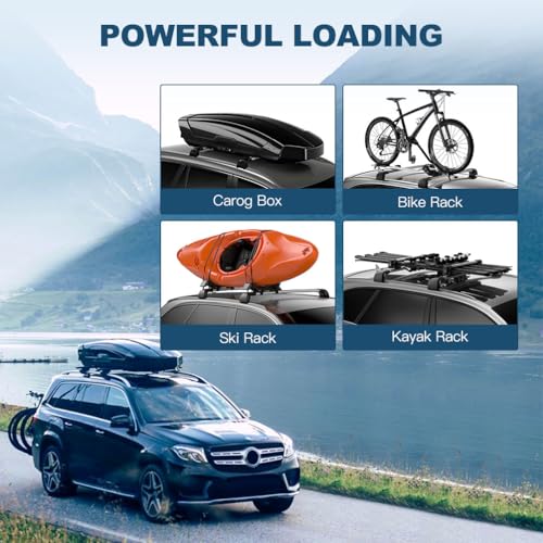 ECCPP حامل سقف ECCPP متوافق مع فورد إيسكيب 2013-2019 حوامل البضائع حقائب السقف حاملة القوارب الكاياك - أقصى تحميل 150 رطل ملحقات حامل الكاياك - Image 5