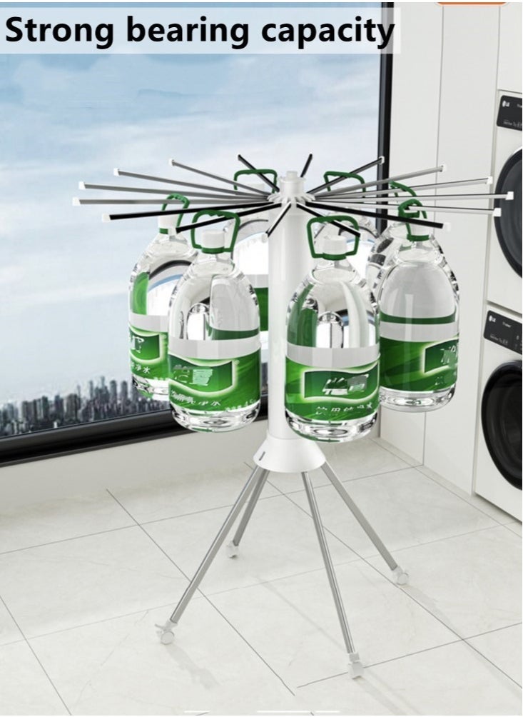 1-Piece Clothes Dryer Rack Foldable Drying Rack Stainless Steel And ABS White 112x125 cm - pzsku/ZBD104839318415924B60Z/45/_/1719241779/db3aa0d6-6e37-4554-9037-271612a7be19