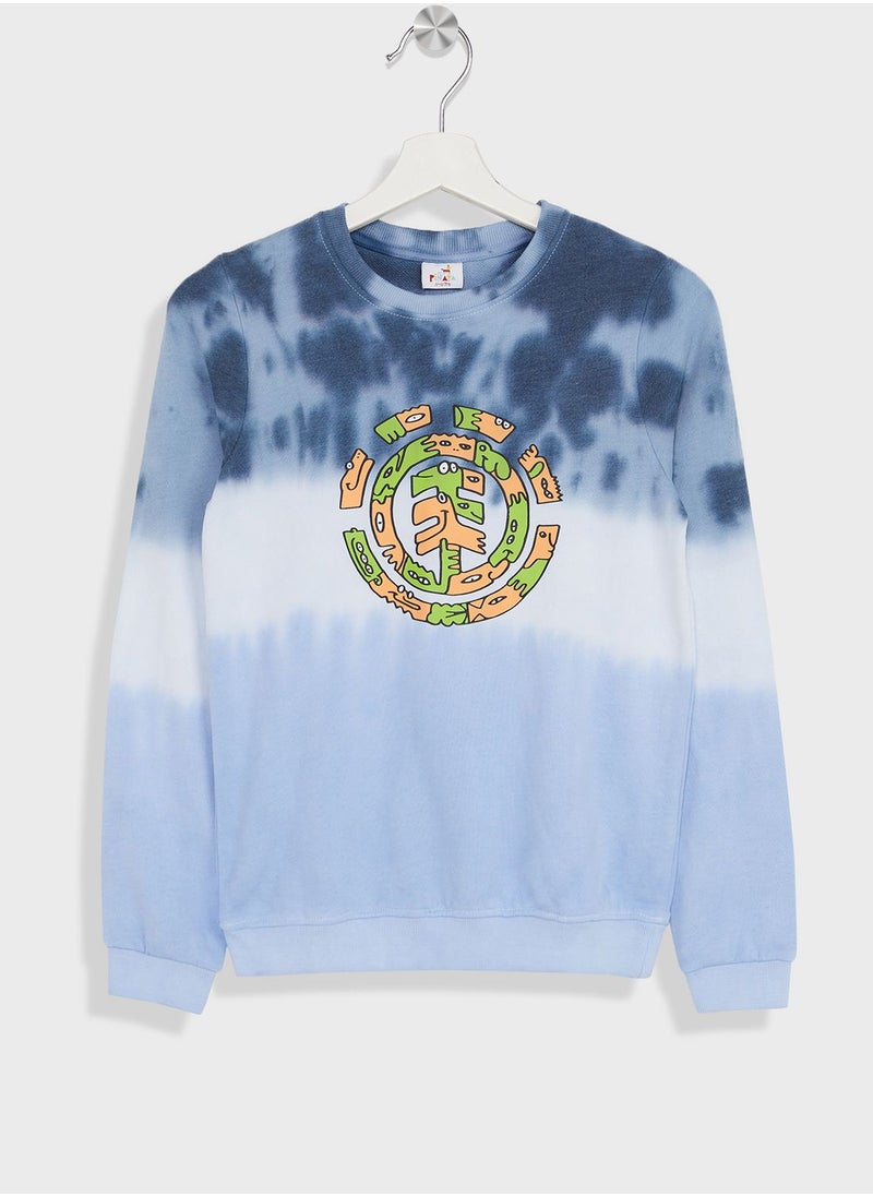 Pinata - Boys Tie Dye Printed Sweatshirt - Image 1