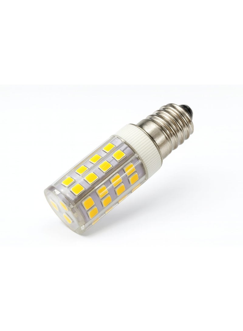 لمبات LED E14 بقدرة 5 واط – ضوء أبيض دافئ 3000 كلفن – إضاءة قوية موفرة للطاقة للثلاجة والفريزر والأباجورة والثريا – LED طويلة العمر (عبوة من 3 قطع) - Image 2