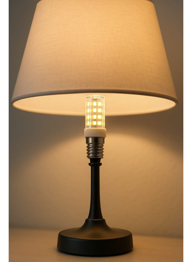 لمبات LED E14 بقدرة 5 واط – ضوء أبيض دافئ 3000 كلفن – إضاءة قوية موفرة للطاقة للثلاجة والفريزر والأباجورة والثريا – LED طويلة العمر (عبوة من 3 قطع) - Image 4
