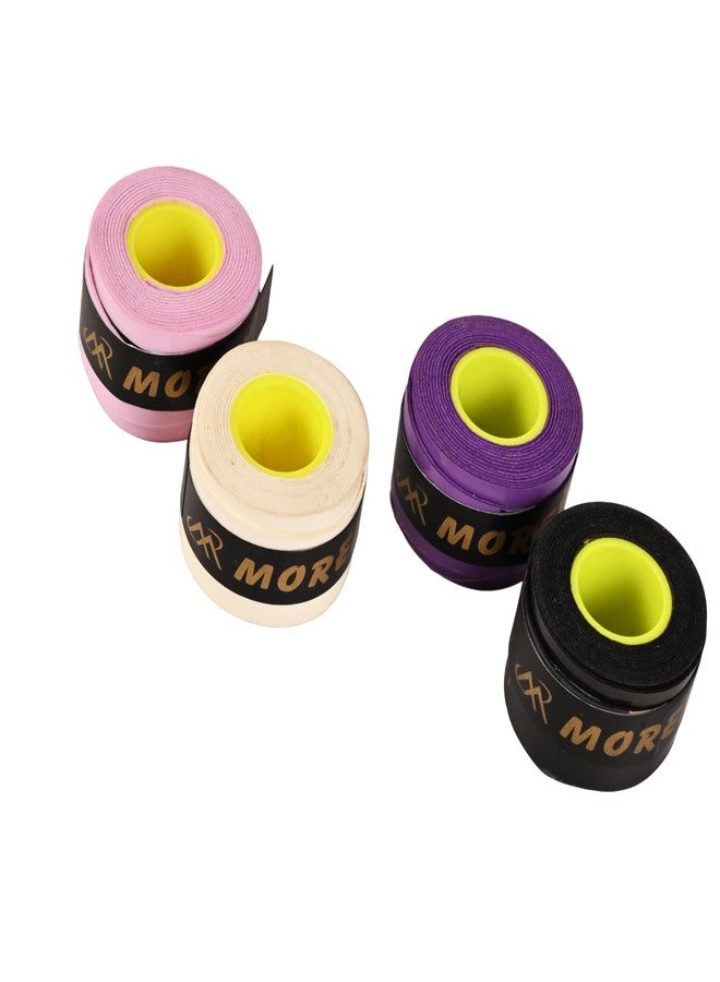 MOVEX Morex Badminton Grip for Racket - Super Anti-Slip, Sweat-Absorbent, Soft Cushion Feel, Long-Lasting Overgrip for Tennis, Badminton & Squash - Pack of 4 - Image 1