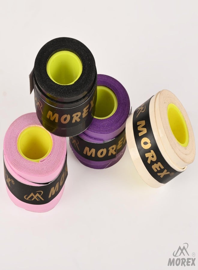 MOVEX Morex Badminton Grip for Racket - Super Anti-Slip, Sweat-Absorbent, Soft Cushion Feel, Long-Lasting Overgrip for Tennis, Badminton & Squash - Pack of 4 - Image 3