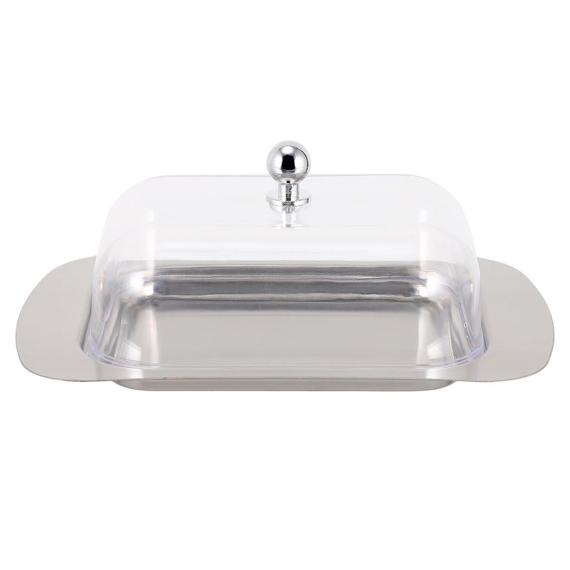 Stainless Steel Butter Dish with Lid Multifunctional Butter Container and Bread Tray - Image 2