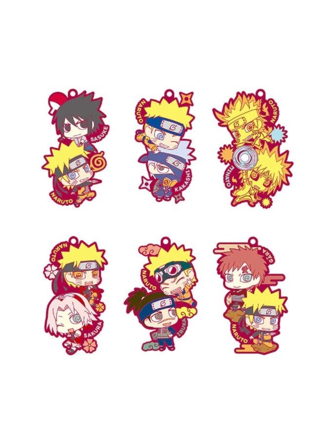 Naruto Shippuden Rubber Mascots Two Man Teams Blind Box by Megahouse