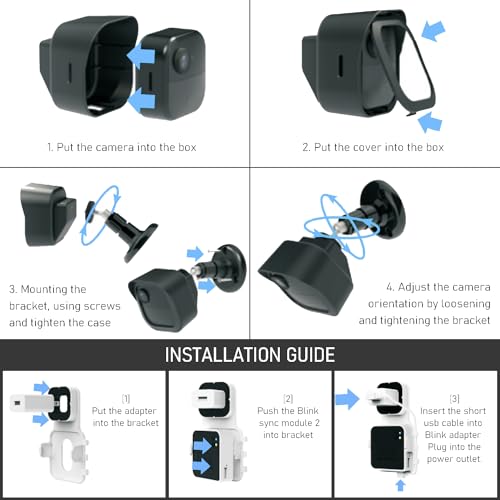 ULIOLI Blink Outdoor Camera Mount 5Pack - Protective Housing and 360 Degree Adjustable Mount with Blink Sync Module Outlet Mount for Blink Outdoor 4th Gen Surveillance Camera - Image 5