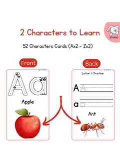 Storio Storio Alphabets Flash Cards for Kids Early Learning | Easy & Fun Way of Learning 1 Year to 6 Years Babies  - Image 3