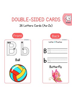 Storio Storio Alphabets Flash Cards for Kids Early Learning | Easy & Fun Way of Learning 1 Year to 6 Years Babies  - Image 2