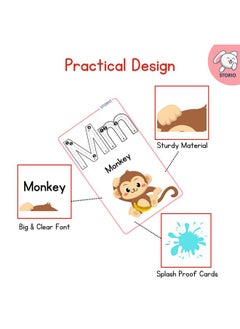 Storio Storio Alphabets Flash Cards for Kids Early Learning | Easy & Fun Way of Learning 1 Year to 6 Years Babies  - Image 5